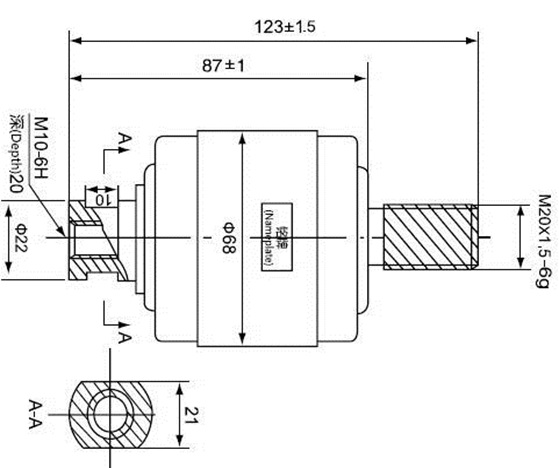 MTJC-1.14-630A Vacuum interrupter 1.14 kV